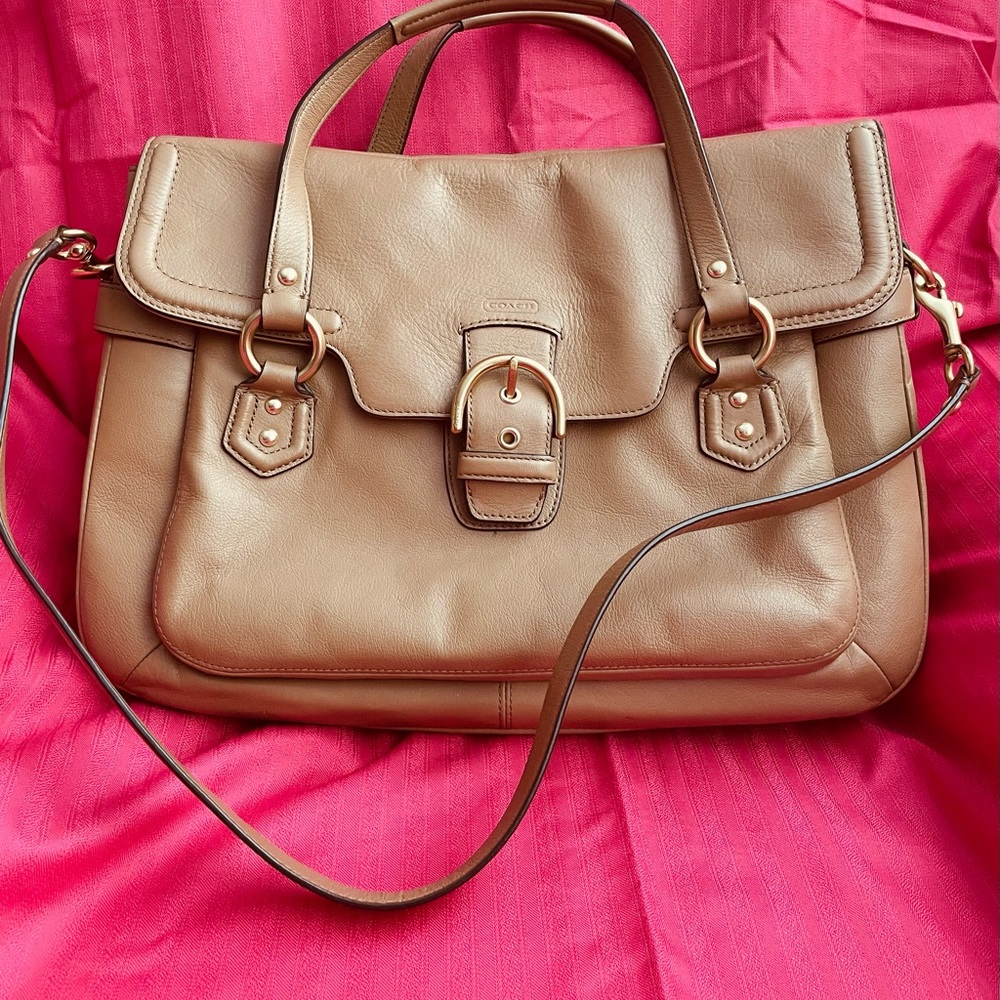 Leather coach